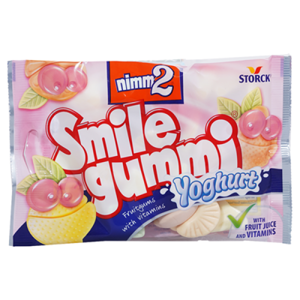 желирани бонбони смайл гуми йогурт 100г