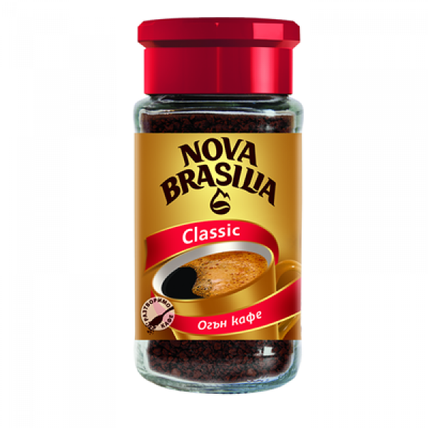 разтворимо кафе нова бразилия класик 90гр.