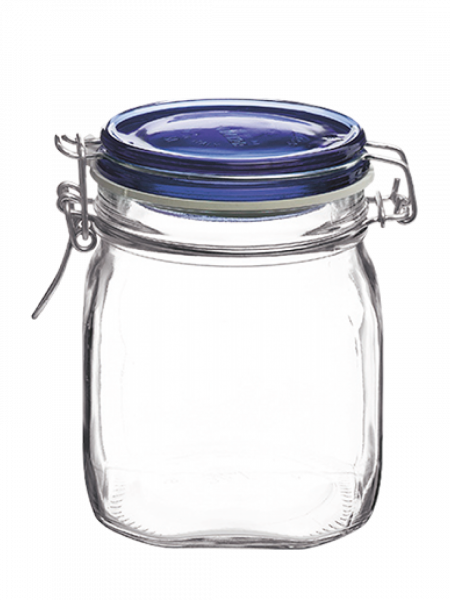 буркан с херм,капачка 0,5л син 020310