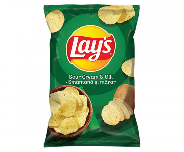 чипс лейс със  сметана и копър 140г