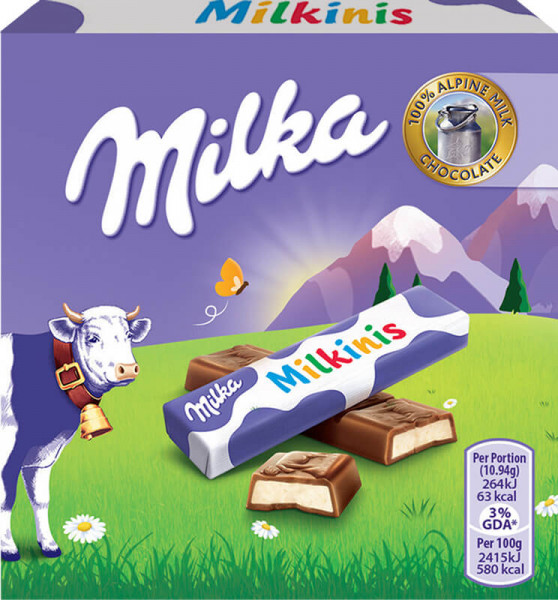 шоколад милка милкинис 43,75гр.