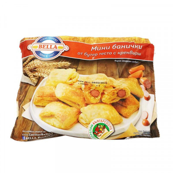 банички бутер белла мини с кренвирш 480гр