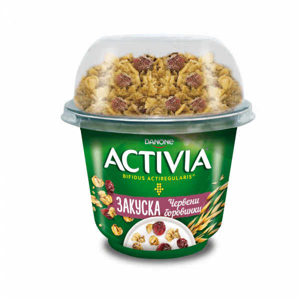 активия закуска червена боровинка 188гр