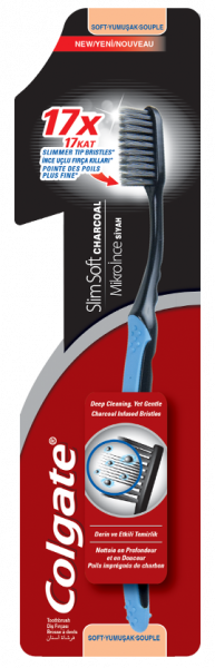 четка за зъби колгейт слим софт чаркоал