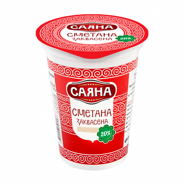 заквасена сметана саяна 400гр. 20%