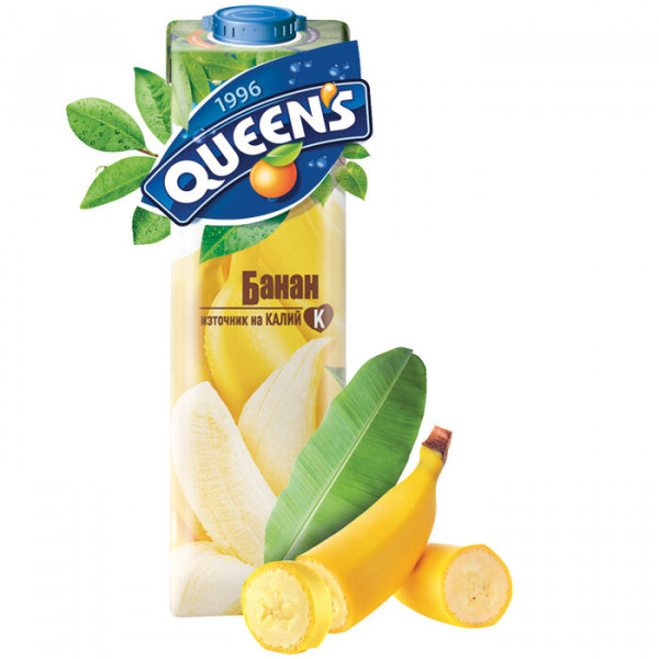 QUEENS Нектар Банан  - 1 л.