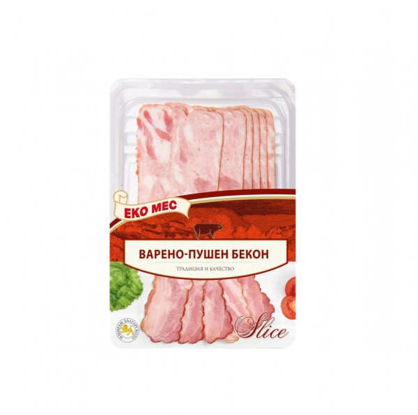 сурово-сушен бекон еко мес слайс 130гр.
