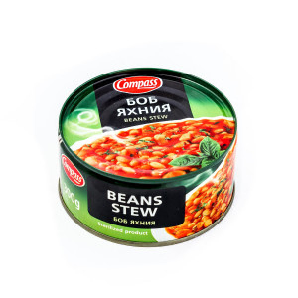 консерва компас боб яхния 300 гр