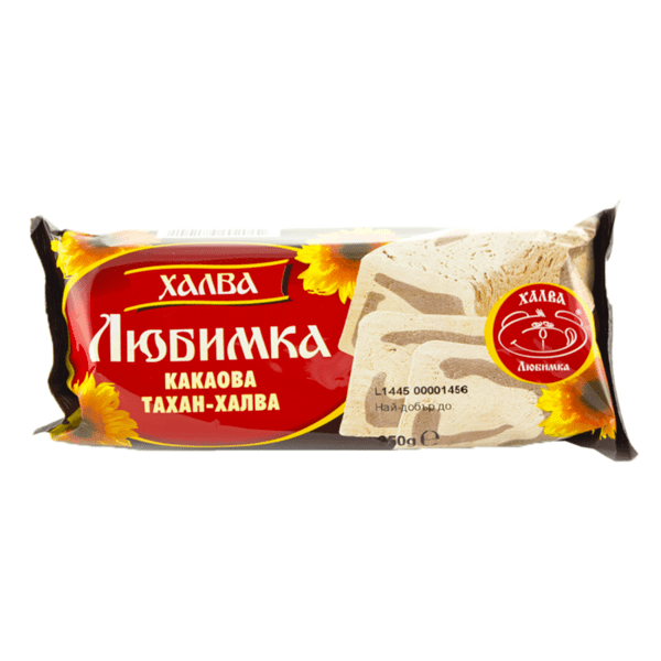 халва любимка какаова 250гр.