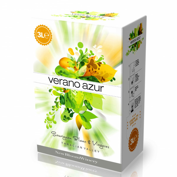 бяло вино верано азур совиньон блан 3л