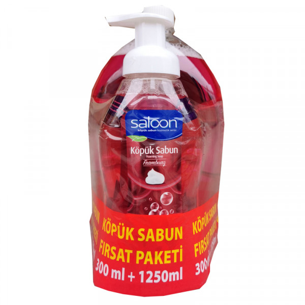 течен сапун пяна салоон 1250мл.+300мл.