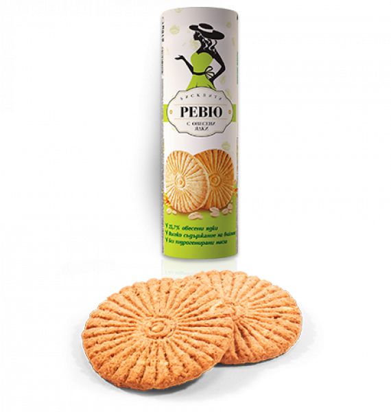 бисквити ревю с овесени ядки 215гр