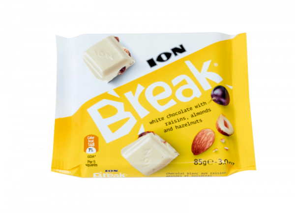 шоколад брейк млечен с ядки и стафиди 85г