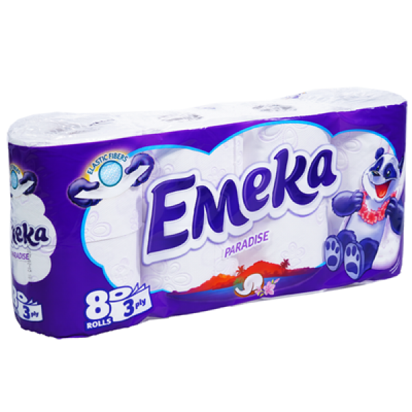 тоалетна хартия емека парадайс 8бр