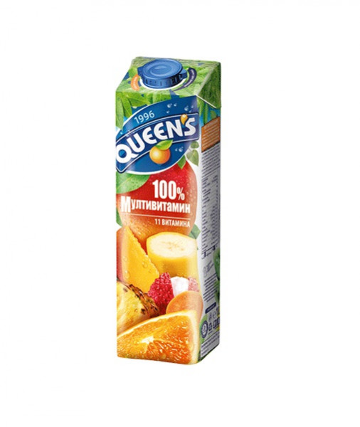 натурален сок куинс мултивитамин 100% 1л