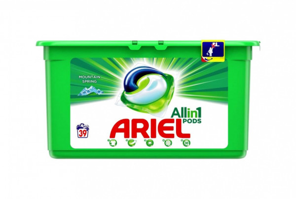 ариел капсули 3в1 планинска пролет 39бр