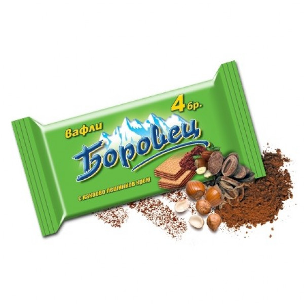 вафли боровец 4бр лешник 120гр