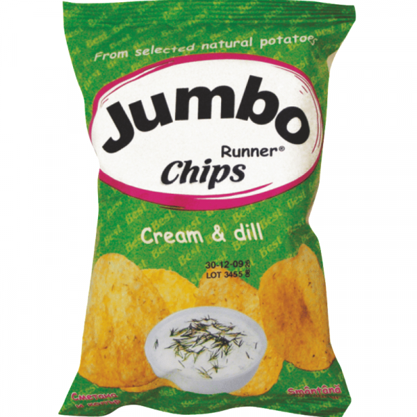 чипс джъмбо сметана и копър 75г
