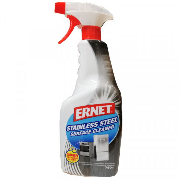 почистващ препарат за неръждаема стомана ернет 750мл.