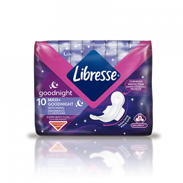 дамски превръзки либрес макси нощни 10 бр