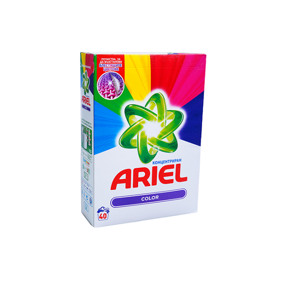 прах за пране кутия ариел цветно 40пранета