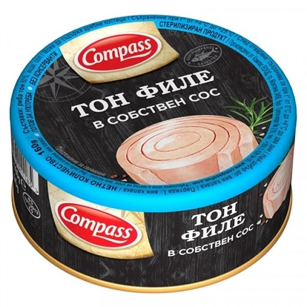 риба тон компас филе в собствен сос 160гр