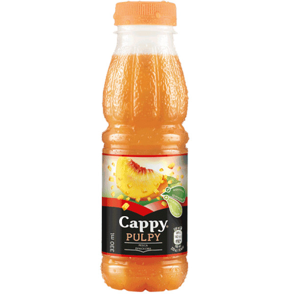Плодова напитка Cappy Pulpy праскова - 0,330 мл.
