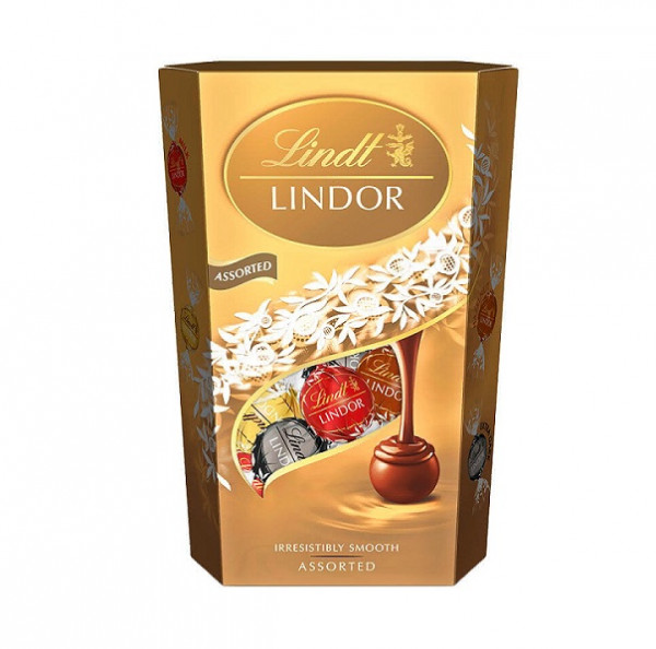шоколадови бонбони линд асорти 335гр
