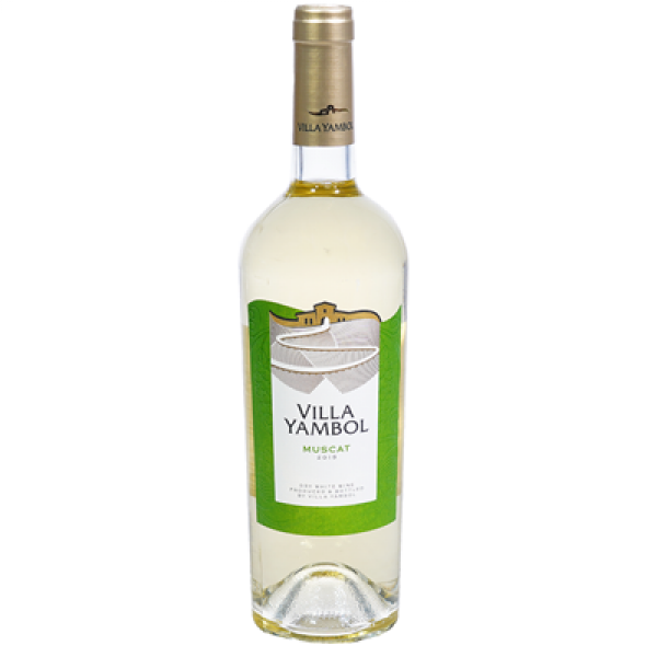 бяло вино вила ямбол мускат 750мл.