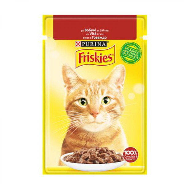 храна за котки фрискас говеждо месо 85гр