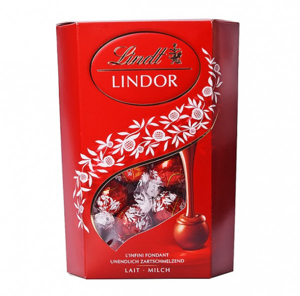 шоколадови бонбони линд млечен 337гр
