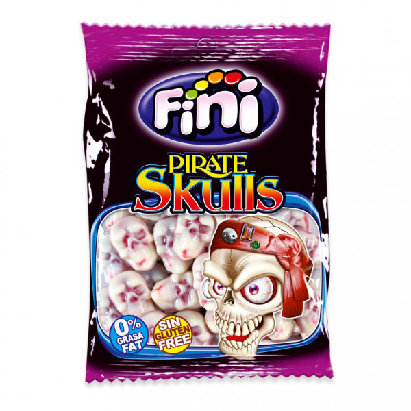 желирани бонбони фини пиратски черепи 85гр