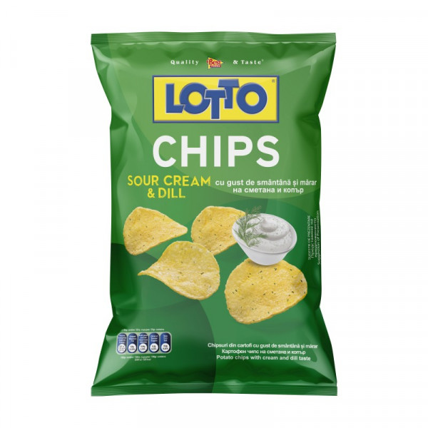 чипс лото сметана и копър 100гр