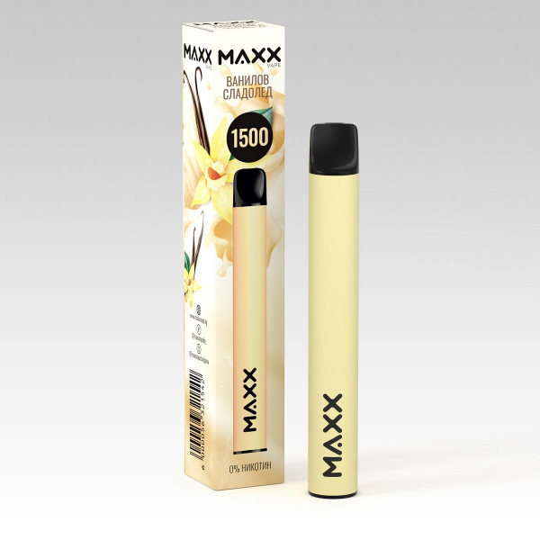 електронна цигара макс вейп ванилов сладолед 1бр