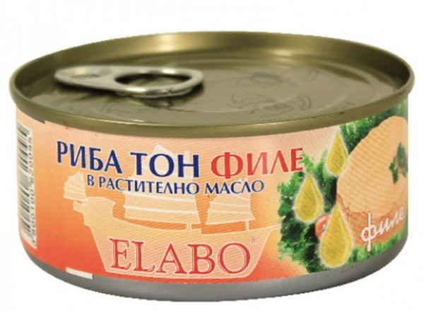 консерва риба тон филе елабо 160гр.