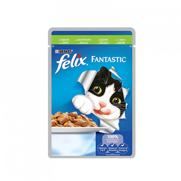 храна за животни котешка феликс заек 0,85гр