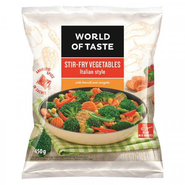 зaмразени зеленчуци world of taste - италиански микс 450гр.