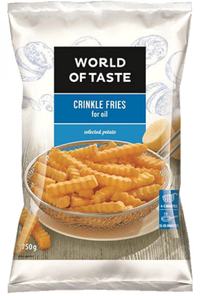 зaмразени къдрави картофки world of taste - 750 гр.